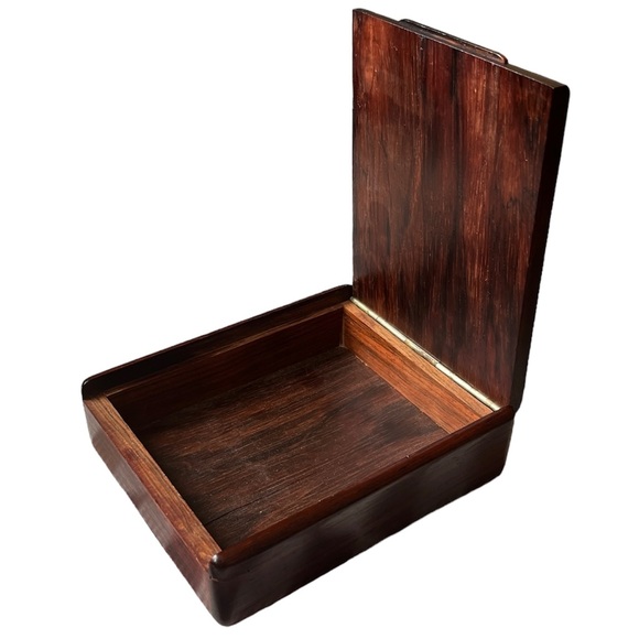 SALE MCM Rosewood Box Mid Century Humidor Denmark Danish Wood Tray Ehrenreich - Picture 6 of 11